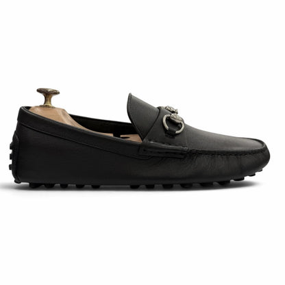 Gucci Horsebit Leather Shoes Loafers Driving Black 7 — view 7