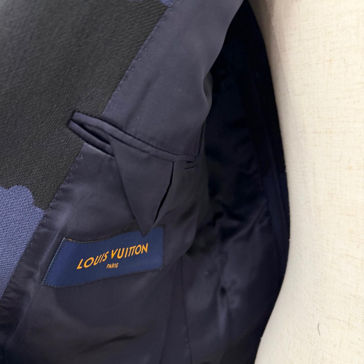 Louis Vuitton NIGO Giant Damier Tailored Jacket Navy 48 — view 5