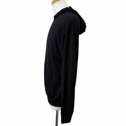 Louis Vuitton Cashmere Silk'in Side Out Pullover Knit Hoodie Black — view 3