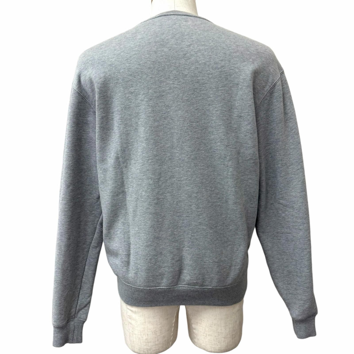 Gucci University Oversized Crew Neck Sweatshirt Light Gray XS — view 4