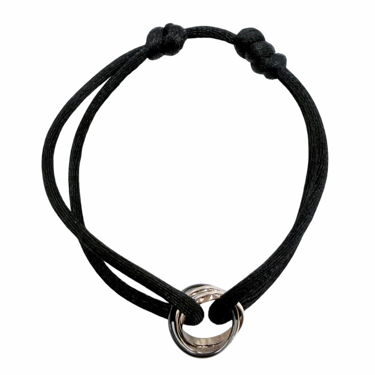 Cartier Trinity Code Bracelet Ceramic White Gold Black — view 4