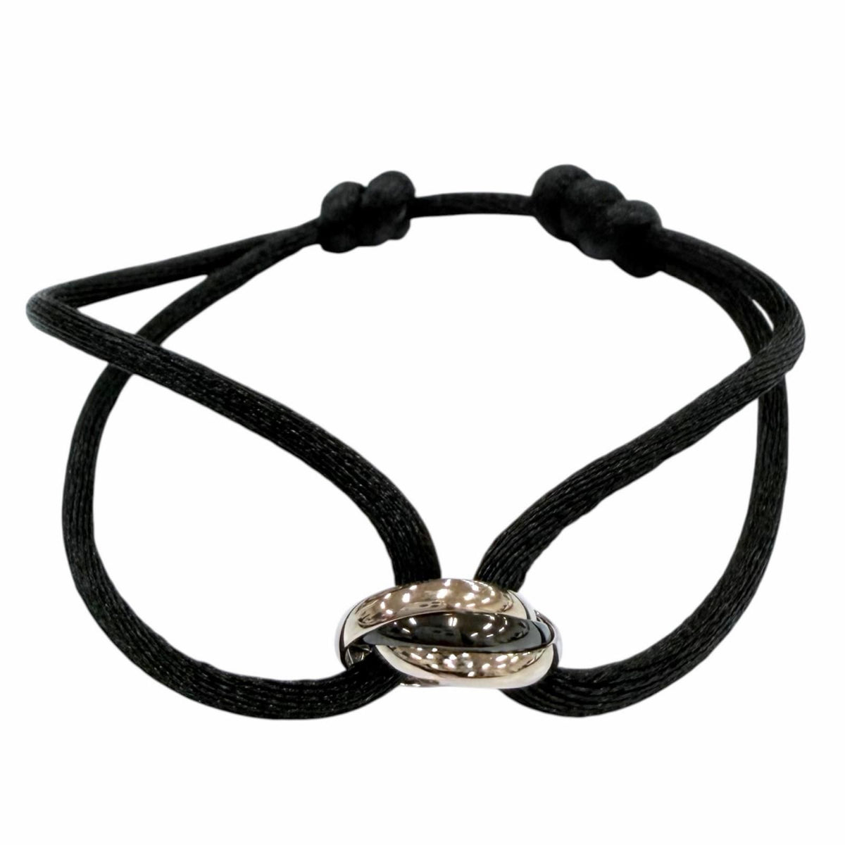 Cartier Trinity Code Bracelet Ceramic White Gold Black