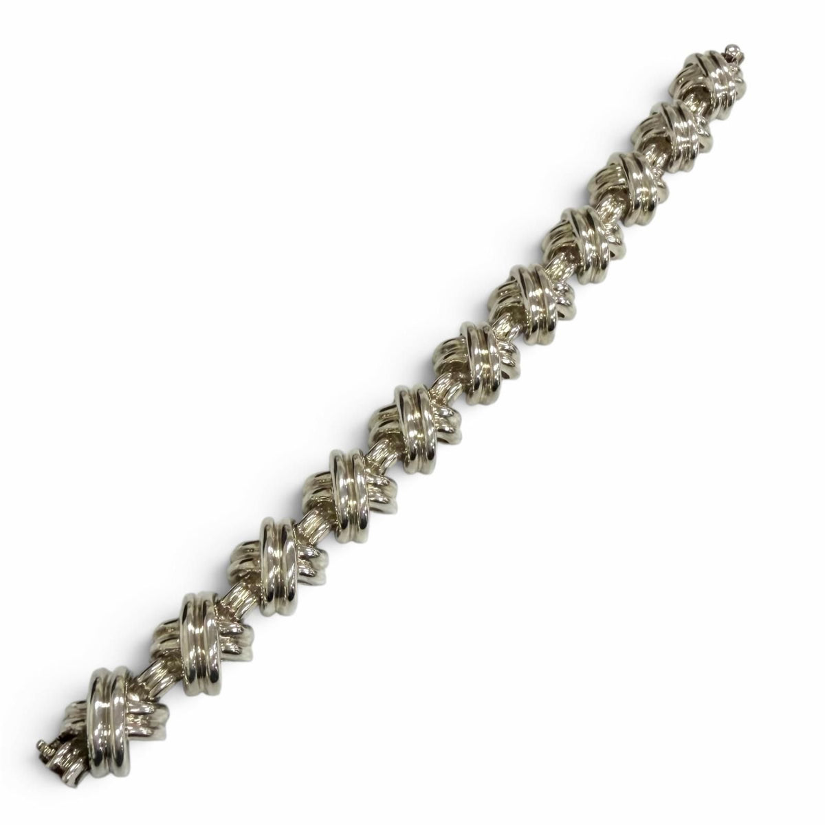 Tiffany & Co Vintage Signature Link Motif Bracelet Silver — view 3