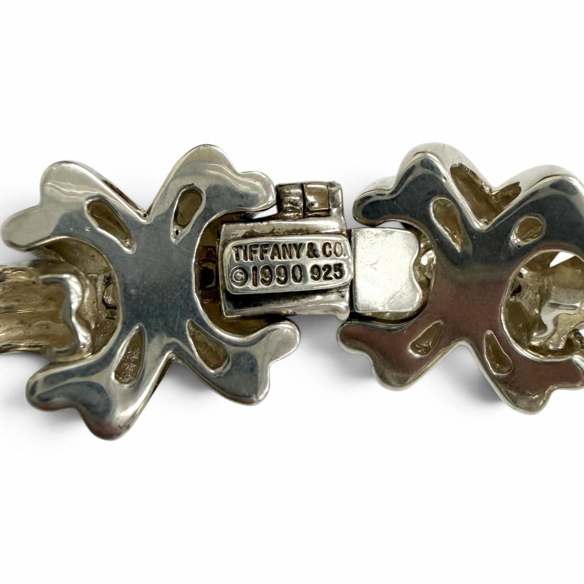 Tiffany & Co Vintage Signature Link Motif Bracelet Silver — view 5
