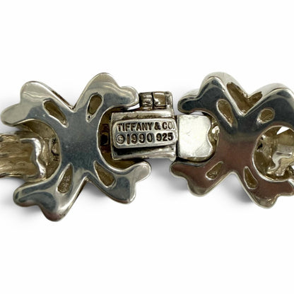 Tiffany & Co Vintage Signature Link Motif Bracelet Silver — view 5