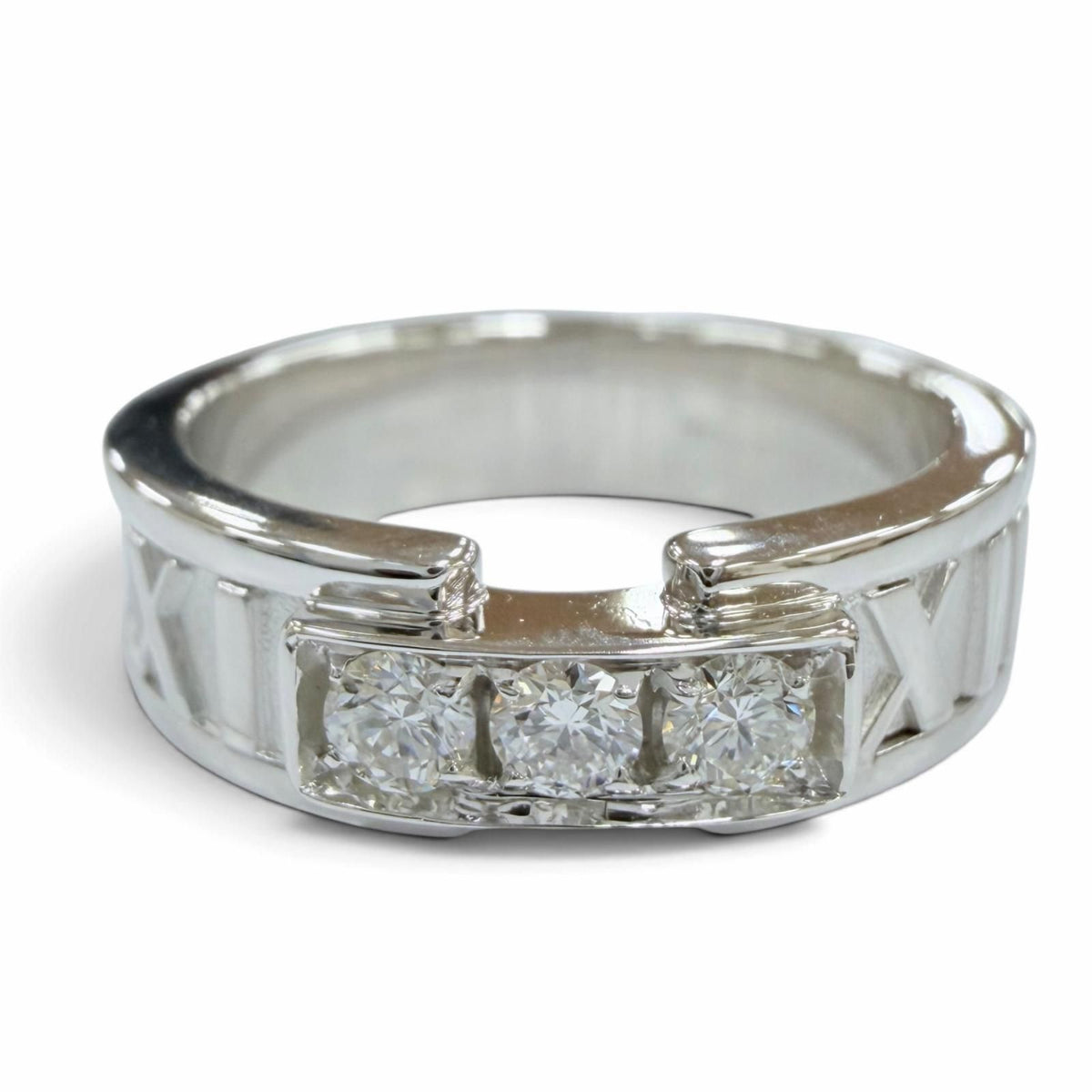 Tiffany & Co Atlas Ring Diamond White Gold JP