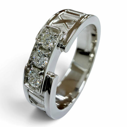 Tiffany & Co Atlas Ring Diamond White Gold JP — view 5