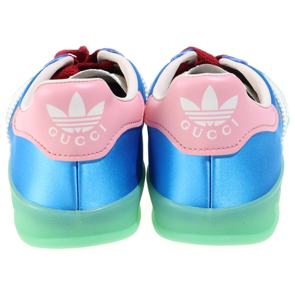 Gucci Adidas Gazelle Low-Top Sneakers Blue Green Pink Multicolor — view 3