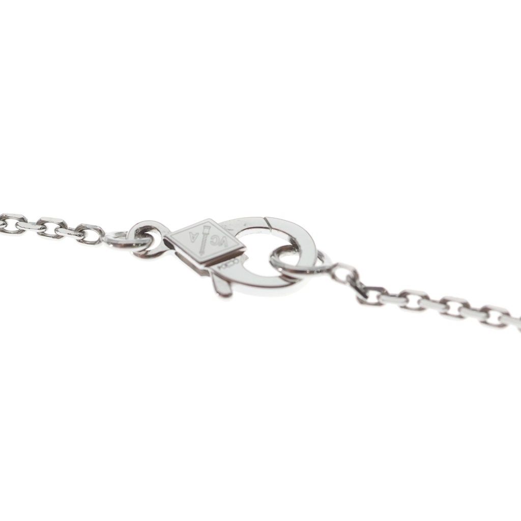 Van Cleef & Arpels Vintage Alhambra Mother of Pearl Necklace 18k White Gold — view 4