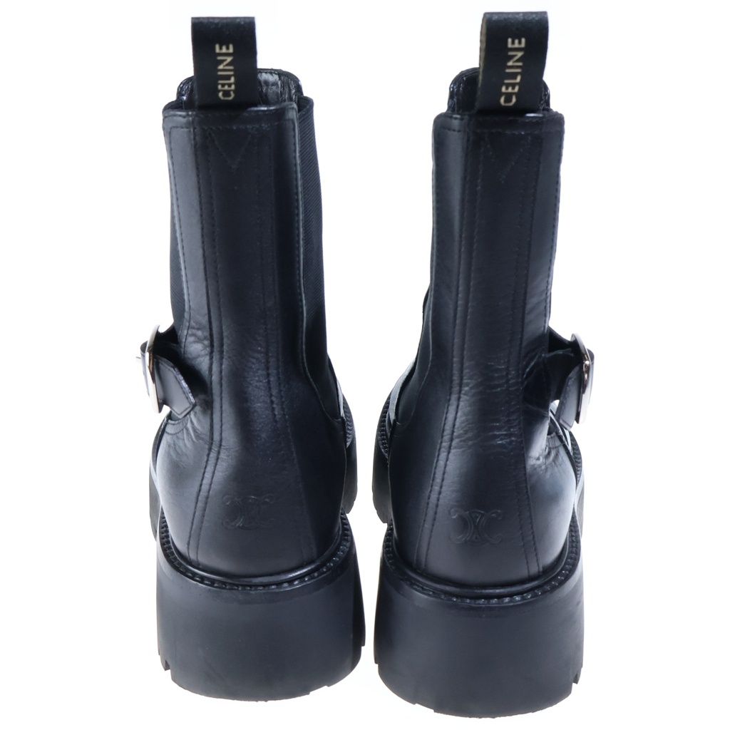 Celine Bulky Lace-up Boots Black — view 3