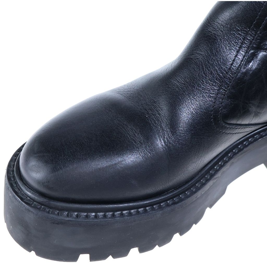 Celine Bulky Lace-up Boots Black — view 6