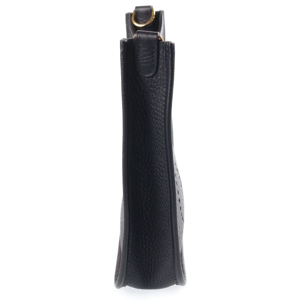 Hermes Evelyne Amazon TPM Black Taurillon Clemence Gold Shoulder Bag — view 3