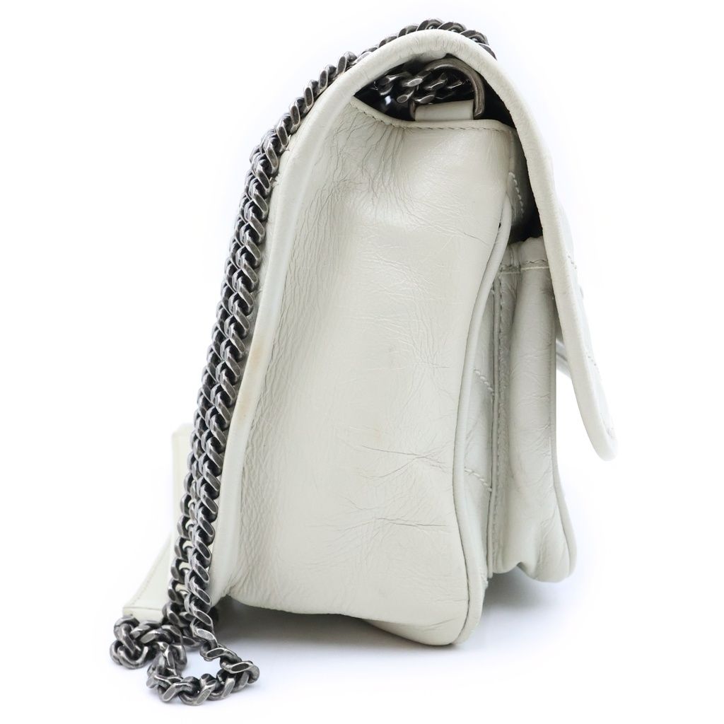 Saint Laurent Paris Niki Baby Chain Shoulder Bag Ivory Leather — view 3