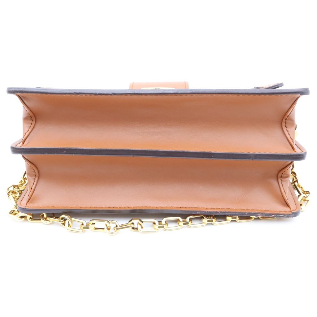 Louis Vuitton Monogram Reverse Dauphine MM Leather Chain Shoulder Bag Brown — view 4