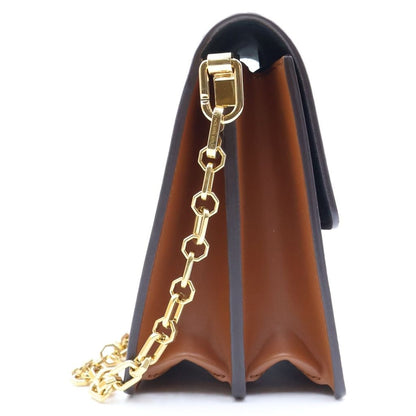 Louis Vuitton Monogram Reverse Dauphine MM Leather Chain Shoulder Bag Brown — view 3