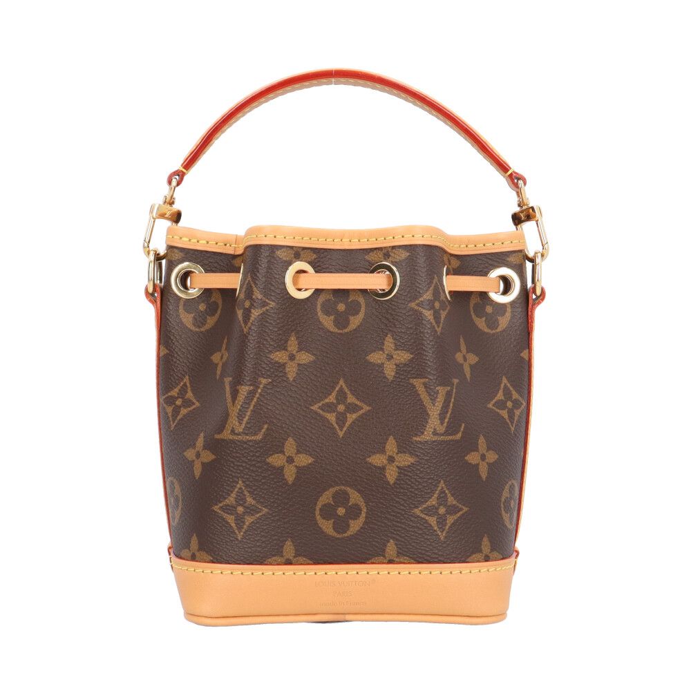 Louis Vuitton Nano Noe Monogram Shoulder Bag Canvas Brown — view 3