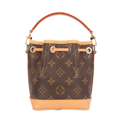 Louis Vuitton Nano Noe Monogram Shoulder Bag Canvas Brown — view 3