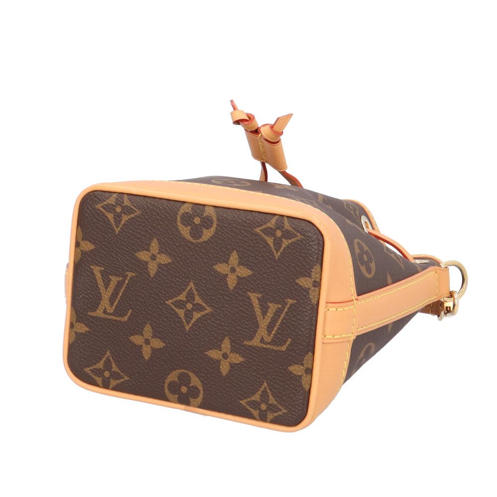 Louis Vuitton Nano Noe Monogram Shoulder Bag Canvas Brown — view 5