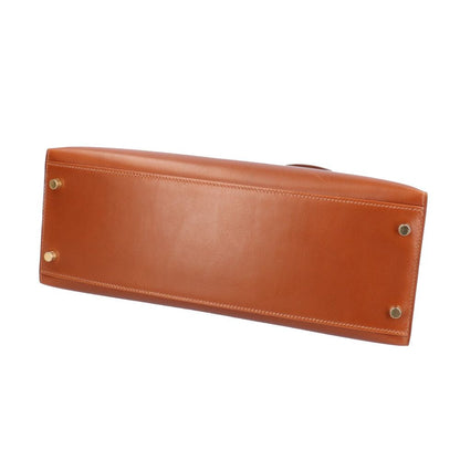 Hermes Kelly 32 Sellier Handbag Box Calf Brown — view 5
