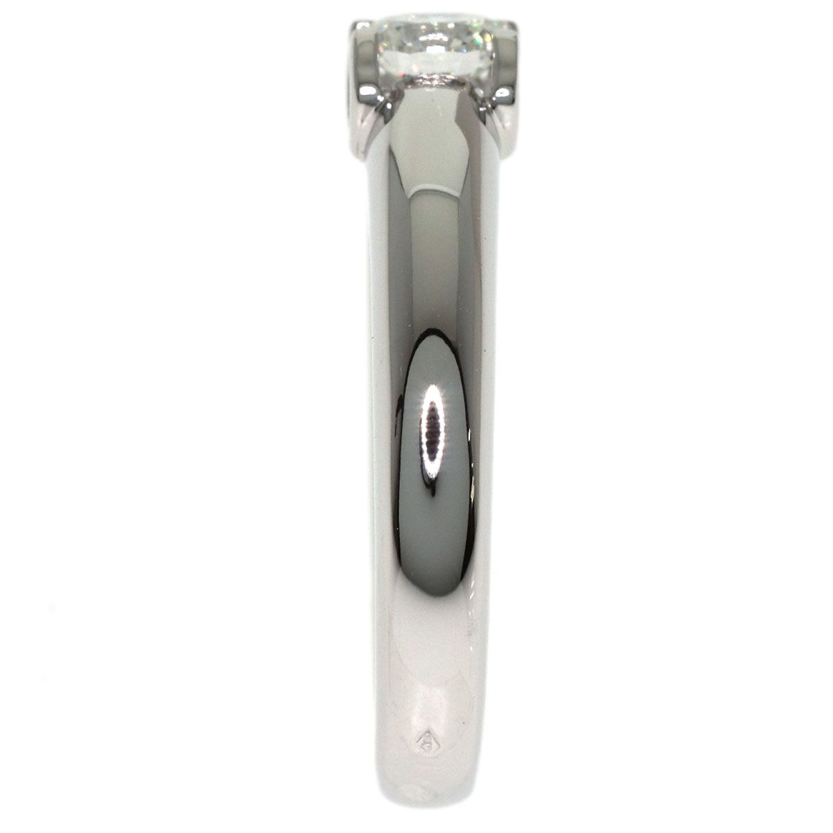 Cartier C de Cartier Solitaire Diamond 46 Ring 18k White Gold — view 3