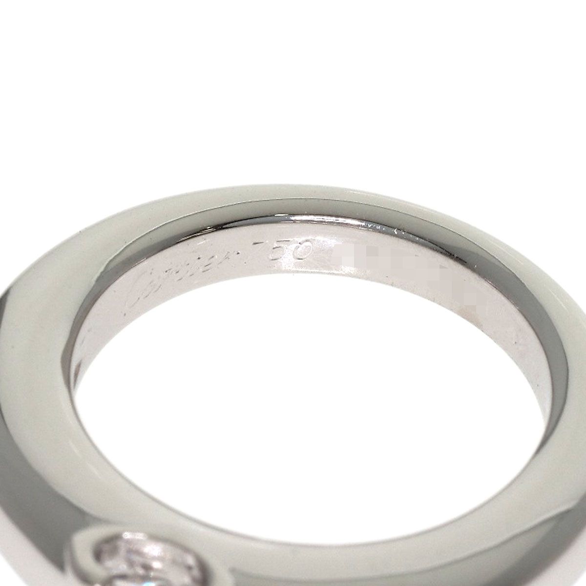 Cartier C de Cartier Solitaire Diamond 46 Ring 18k White Gold — view 5