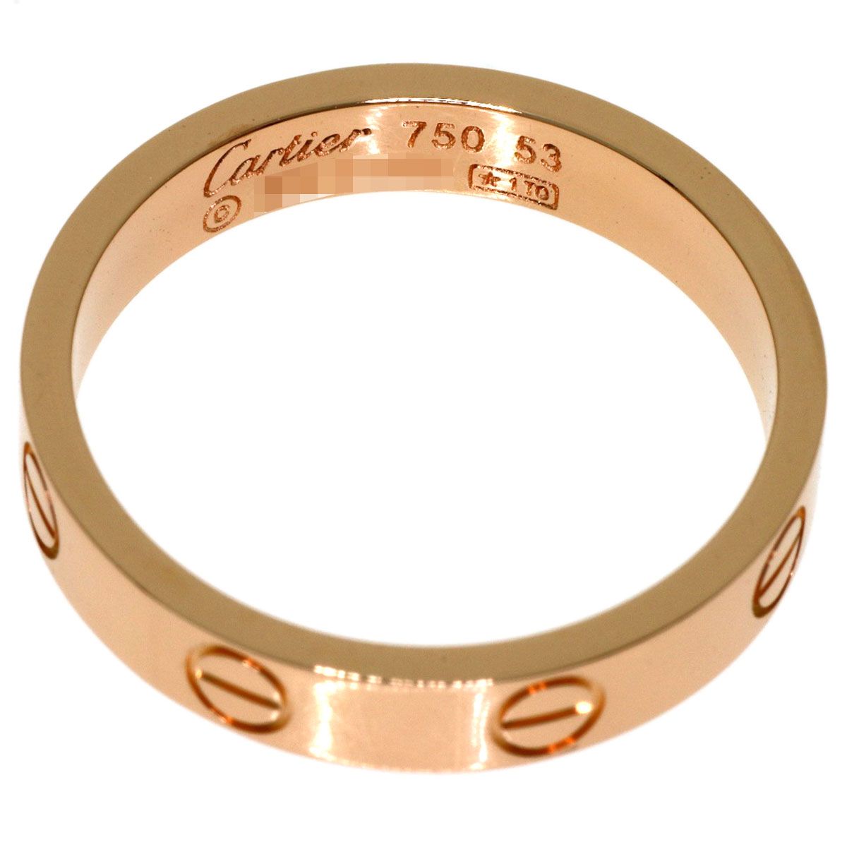 Cartier Mini Love Ring 53 18k Pink Gold — view 4