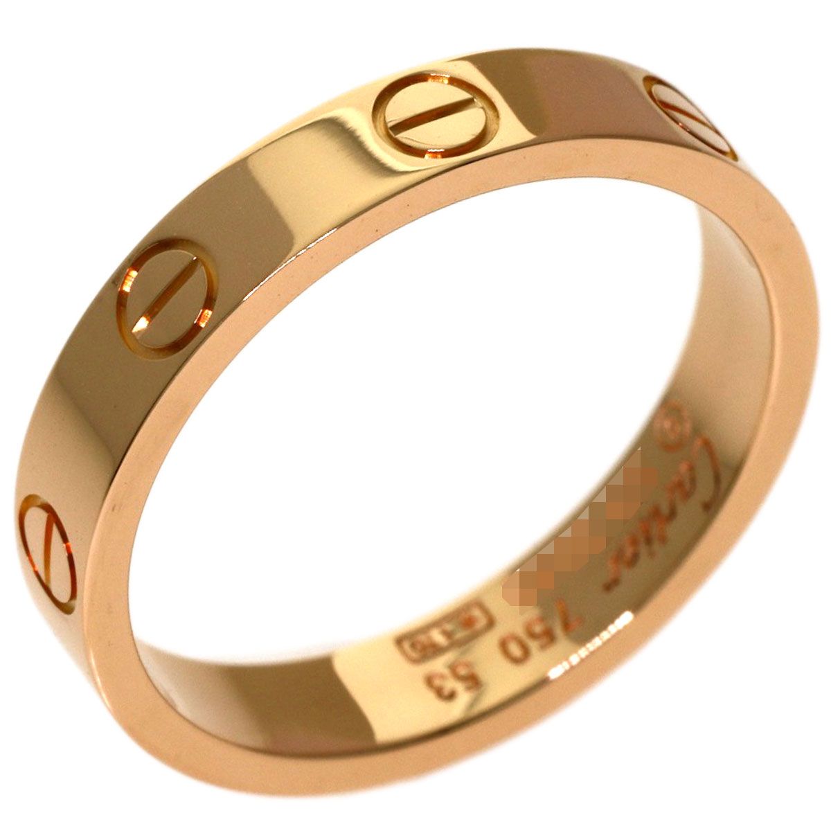 Cartier Mini Love Ring 53 18k Pink Gold — view 2