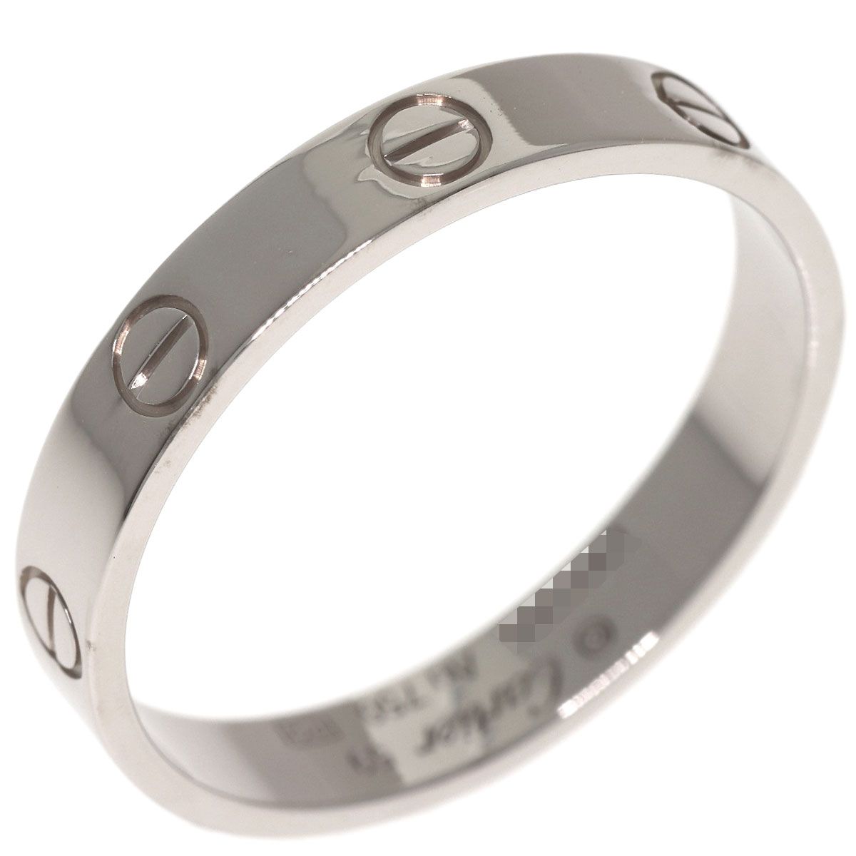 Cartier Mini Love Ring 59 18k White Gold — view 2