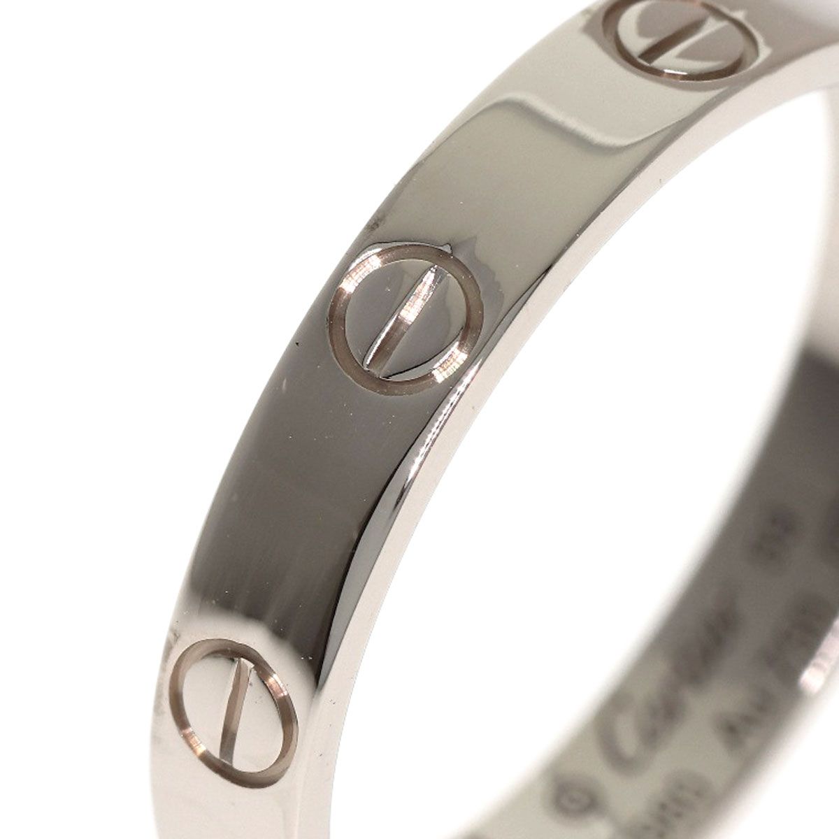Cartier Mini Love Ring 59 18k White Gold — view 6