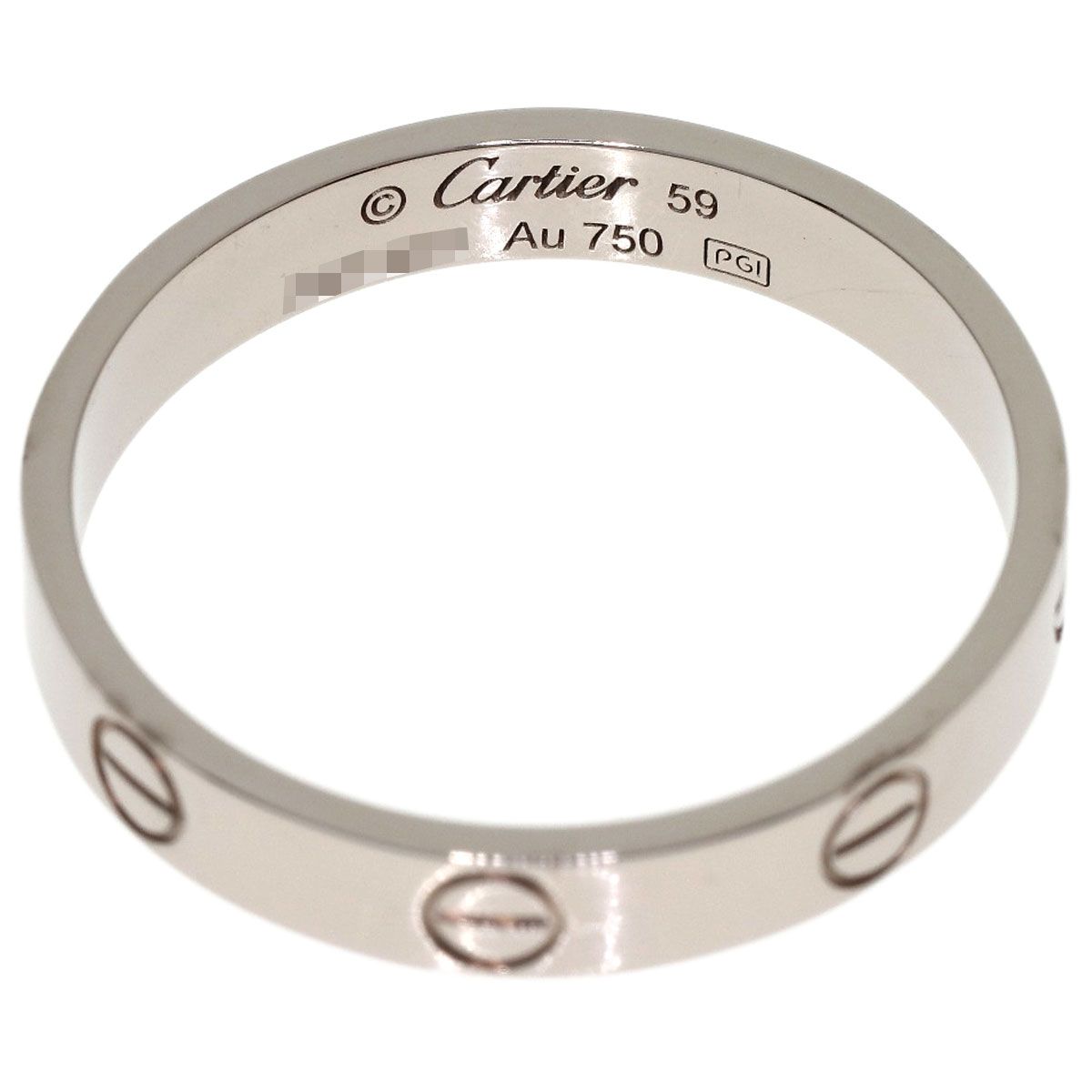 Cartier Mini Love Ring 59 18k White Gold — view 4