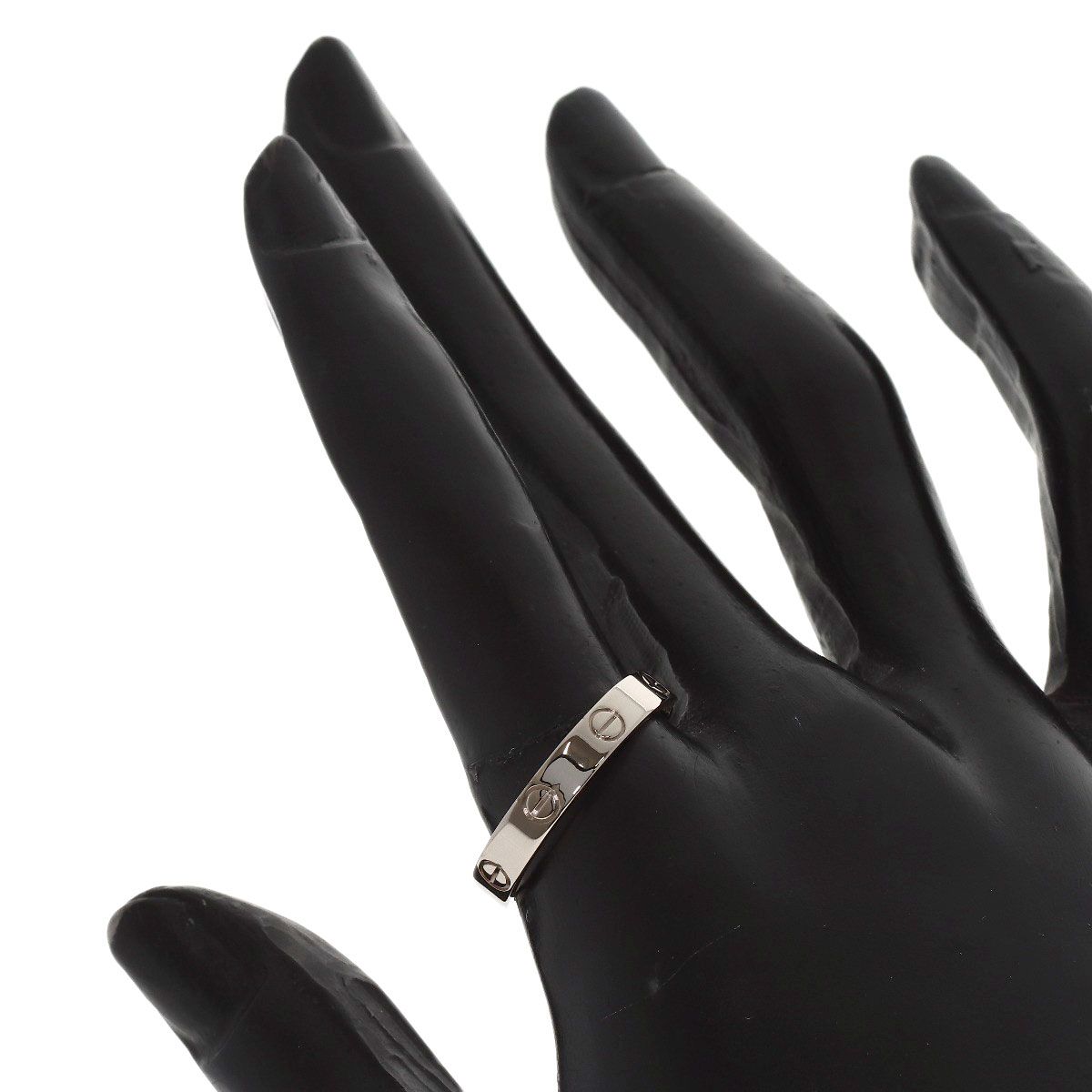 Cartier Mini Love Ring 59 18k White Gold — view 5