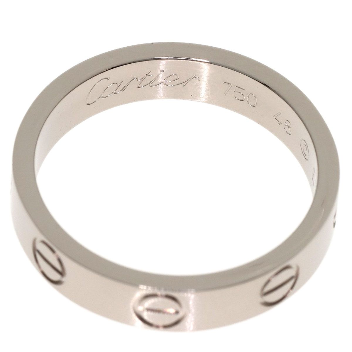 Cartier Mini Love Ring 48 18k White Gold — view 4