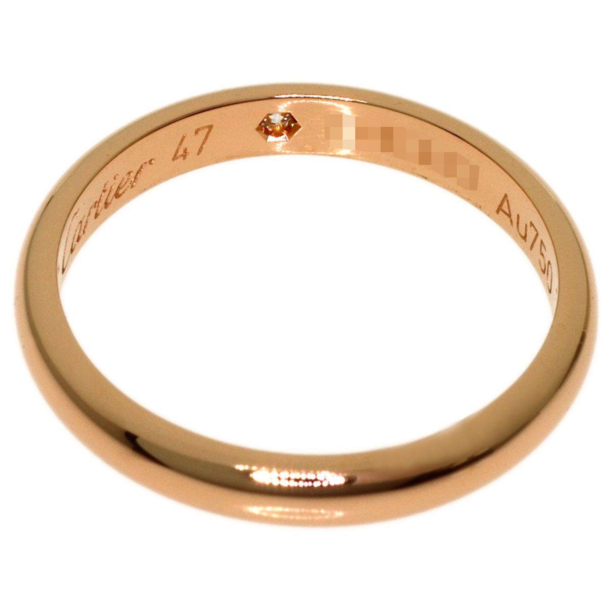 Cartier Wedding Diamond 47 Ring 18k Pink Gold — view 4