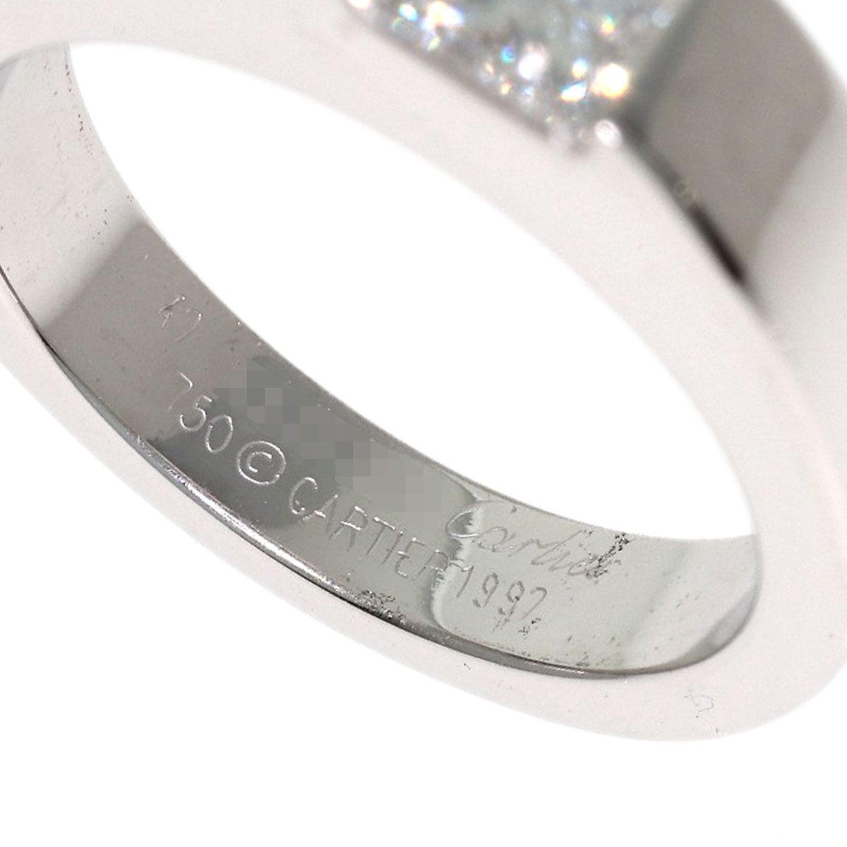 Cartier Tank Ring Diamond 47 18k White Gold — view 6