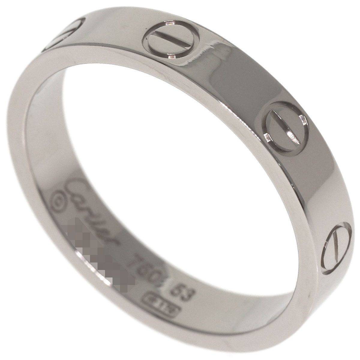 Cartier Mini Love Ring 53 18k White Gold