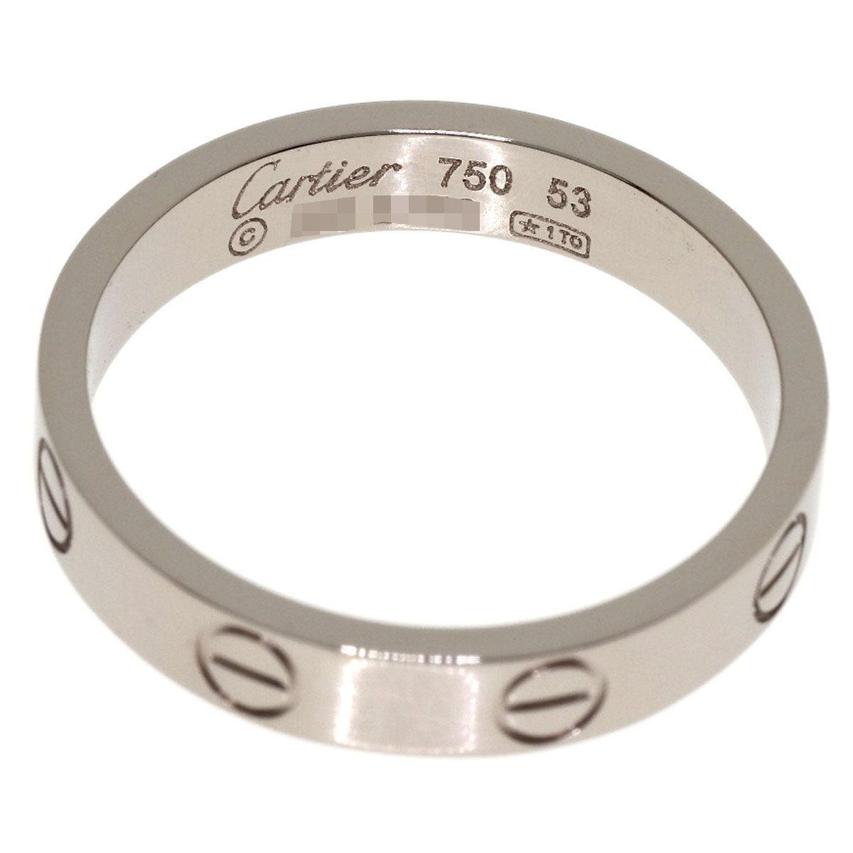 Cartier Mini Love Ring 53 18k White Gold — view 4
