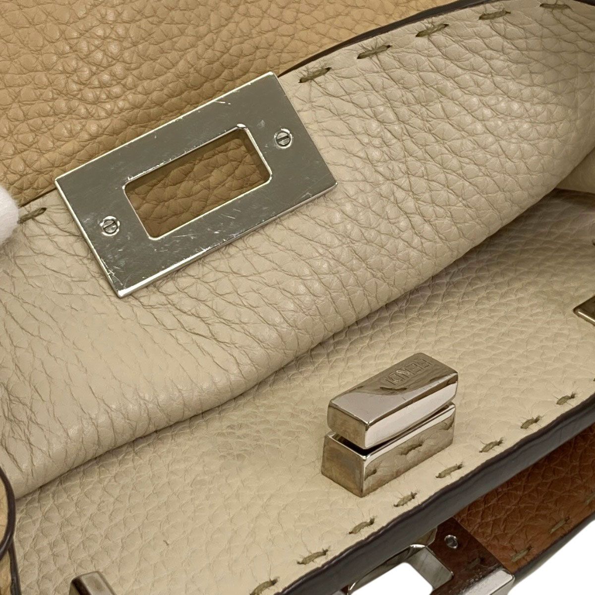 Fendi Peekaboo Essential Selleria 2-Way Handbag Calfskin — view 8