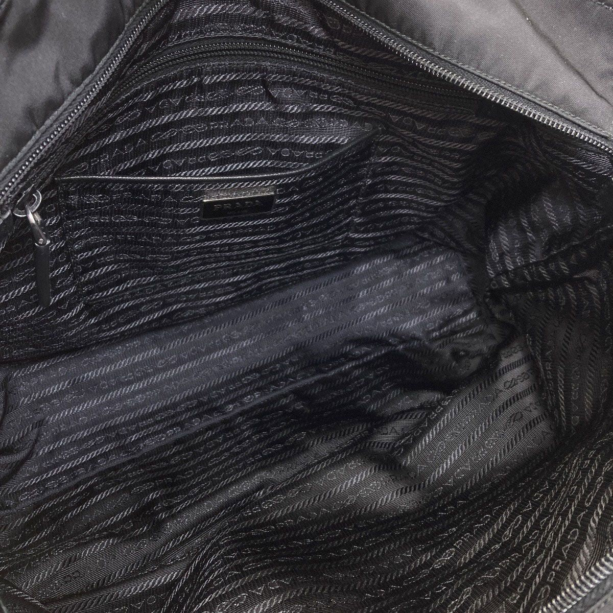 Prada Logo 2-Way Tote Bag Nylon — view 5