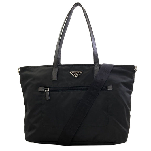 Prada Logo 2-Way Tote Bag Nylon