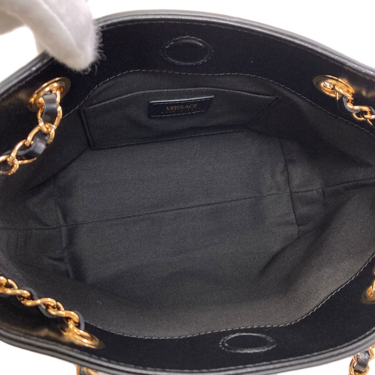 Versace Medusa Logo Tote Bag Calfskin — view 5