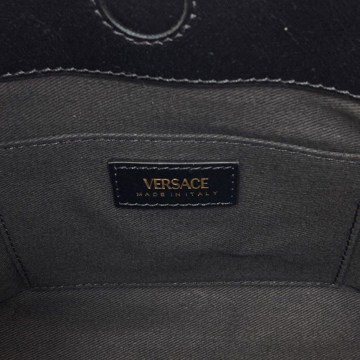 Versace Medusa Logo Tote Bag Calfskin — view 6