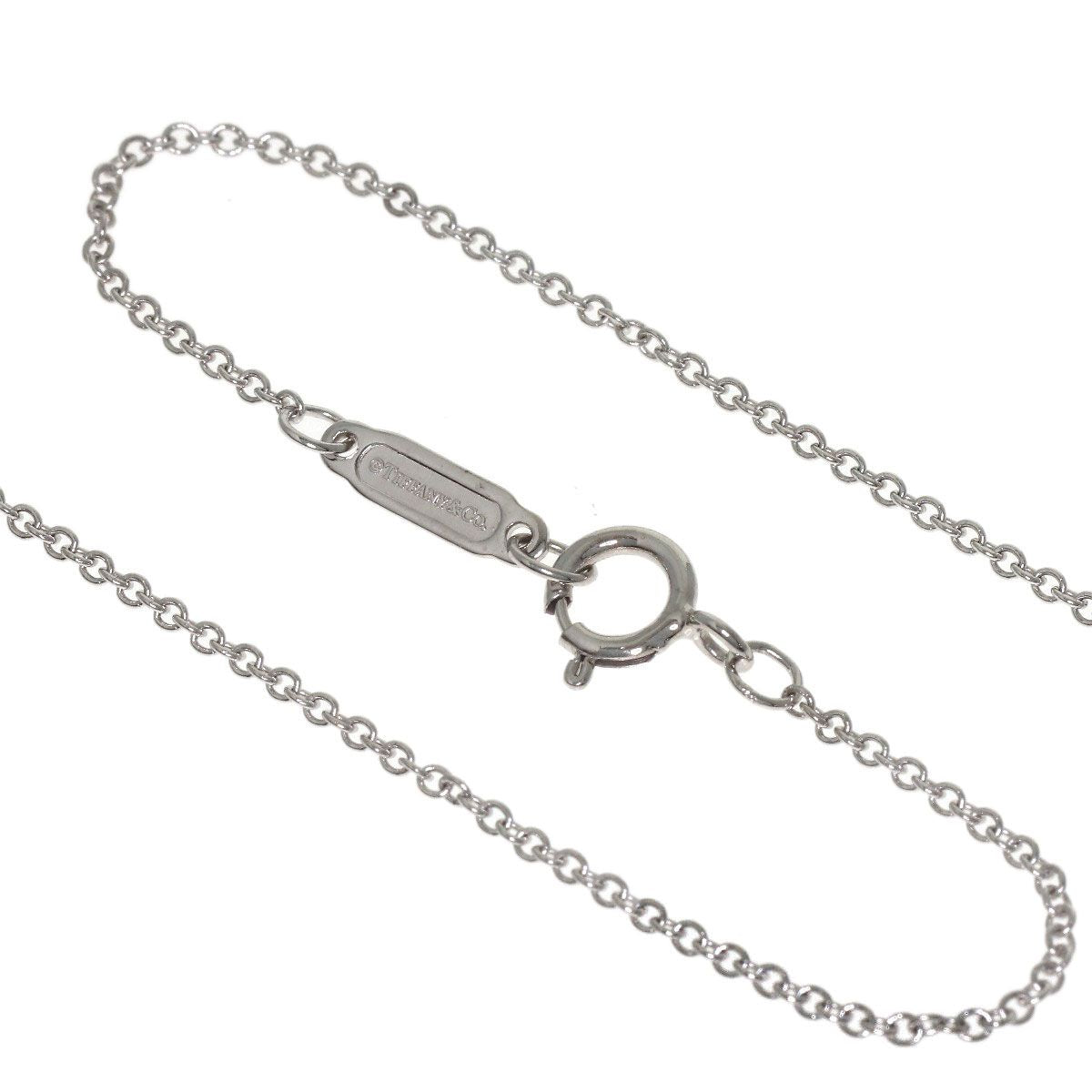 Tiffany & Co T Smile Small Diamond Necklace 18k White Gold — view 3