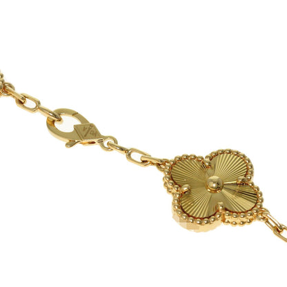 Van Cleef & Arpels Vintage Alhambra Guilloche Bracelet 18k Yellow Gold — view 4