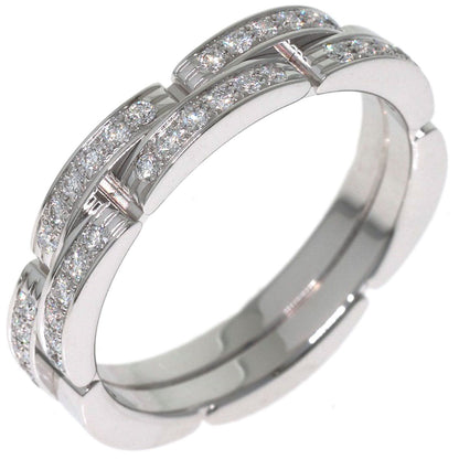 Cartier Maillon Panthere Row Diamond 55 Ring 18k White Gold — view 2