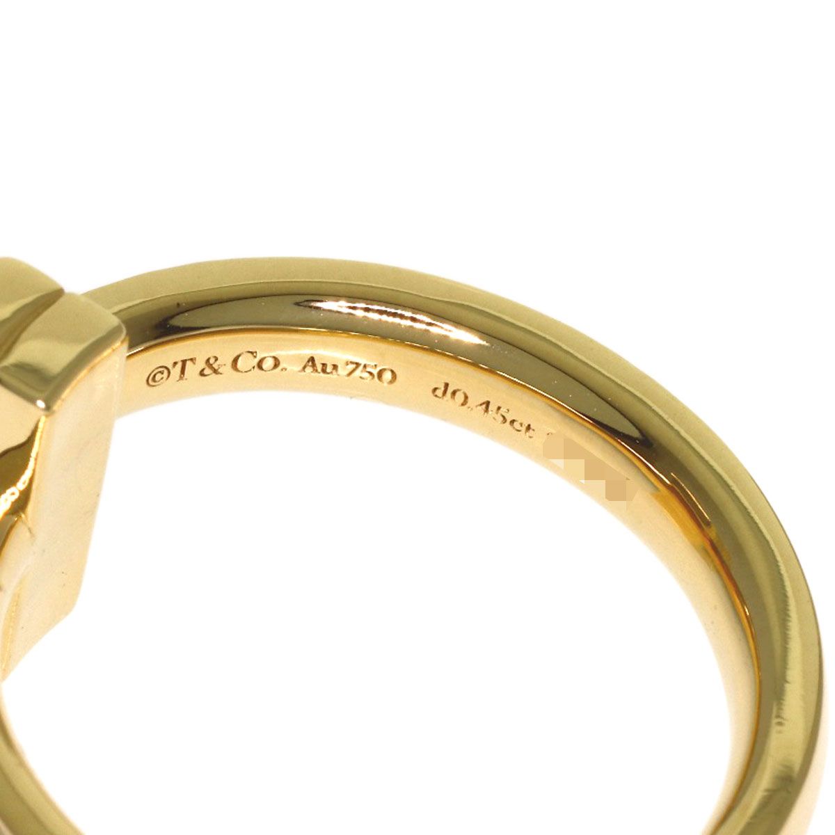 Tiffany & Co T One Diamond Ring 18k Yellow Gold — view 5