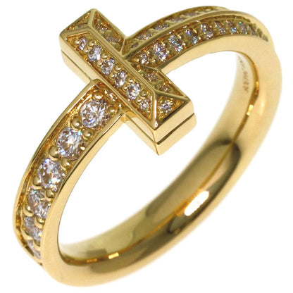 Tiffany & Co T One Diamond Ring 18k Yellow Gold — view 2