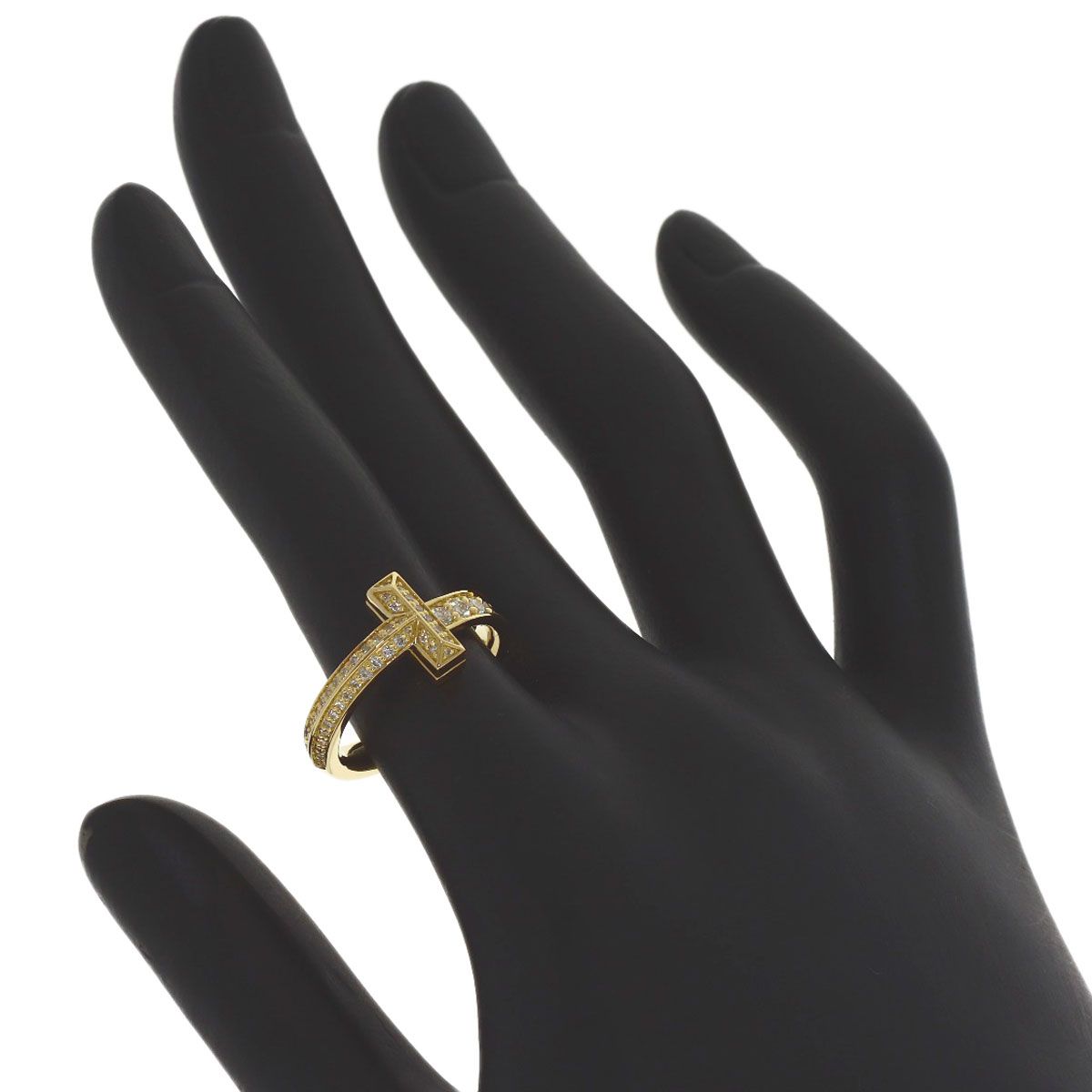 Tiffany & Co T One Diamond Ring 18k Yellow Gold — view 6