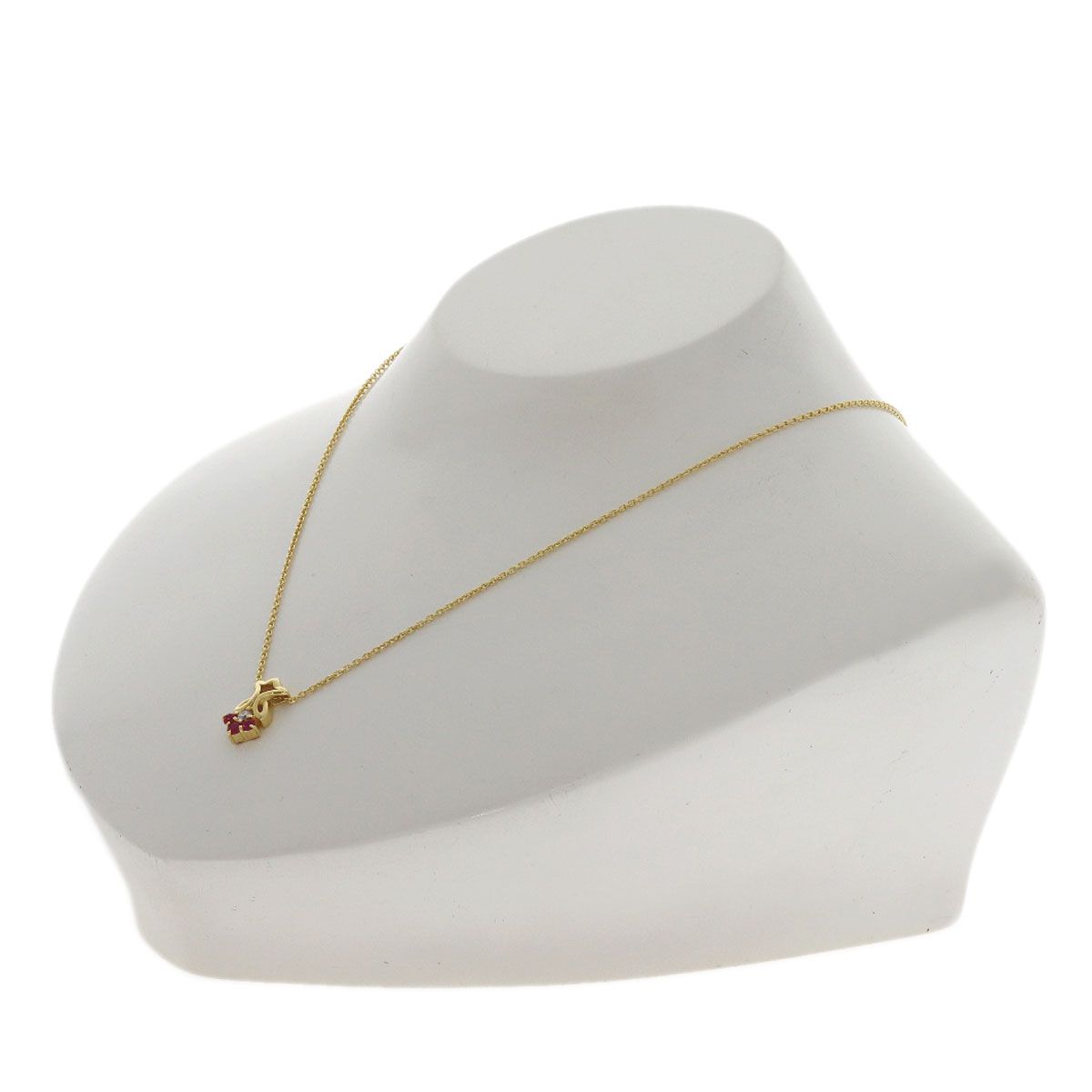 Dior Ruby Diamond Necklace 18k Yellow Gold — view 5