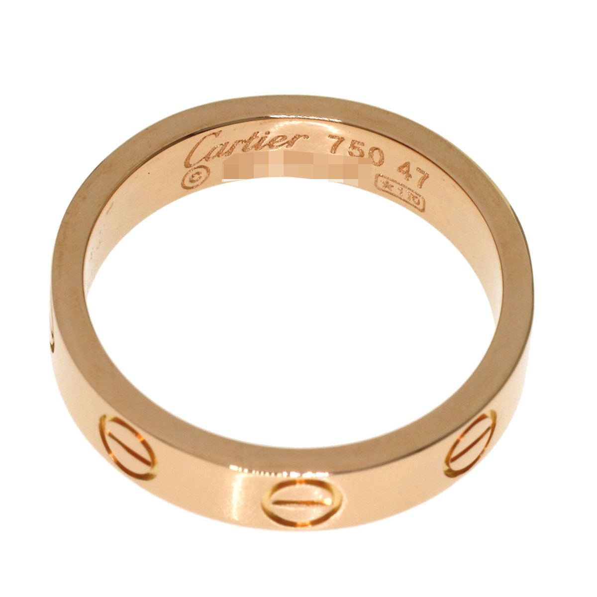 Cartier Mini Love Ring 47 18k Pink Gold — view 4