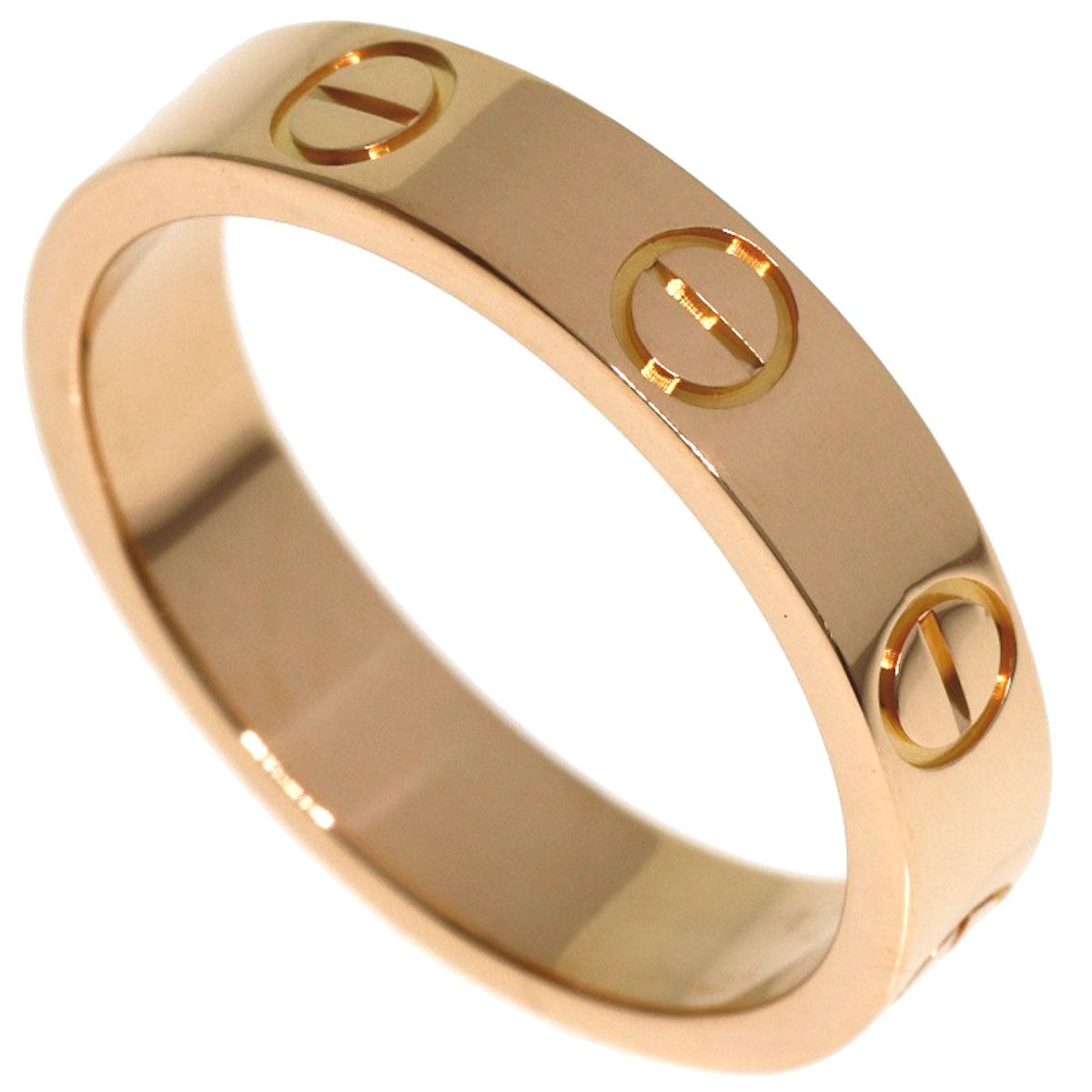 Cartier Mini Love Ring 47 18k Pink Gold